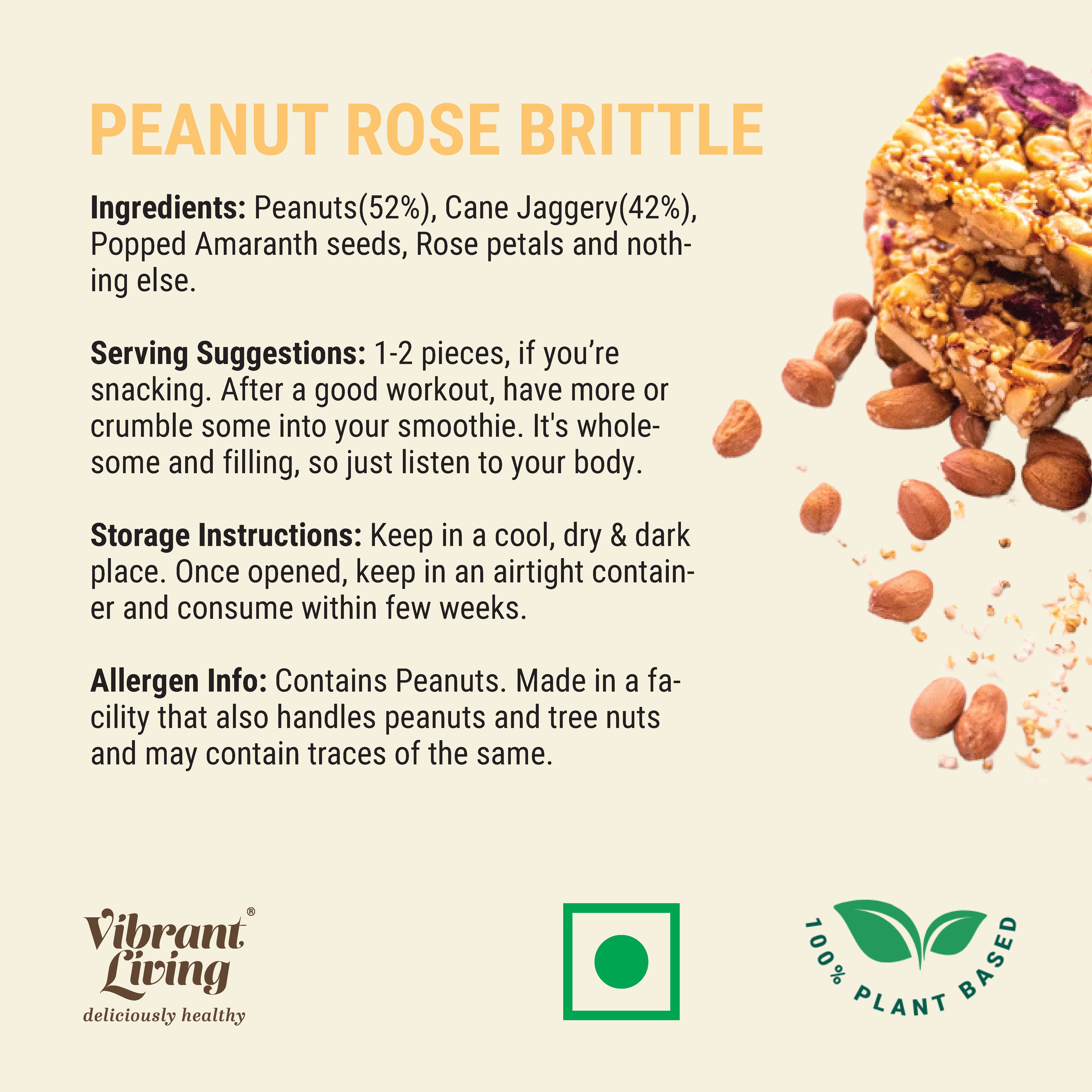 Peanut Rose Brittle