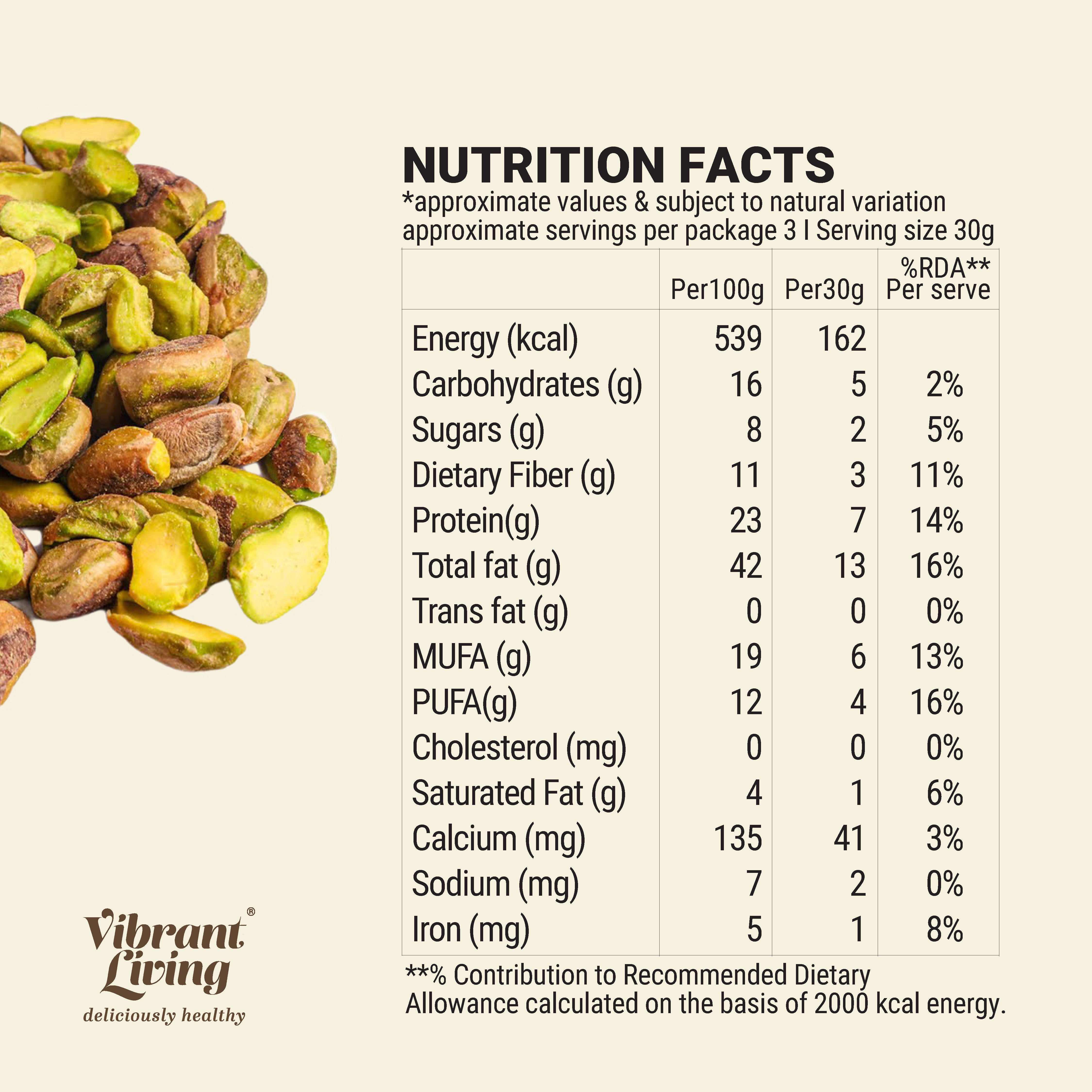 Pistachio - Soaked & Dried