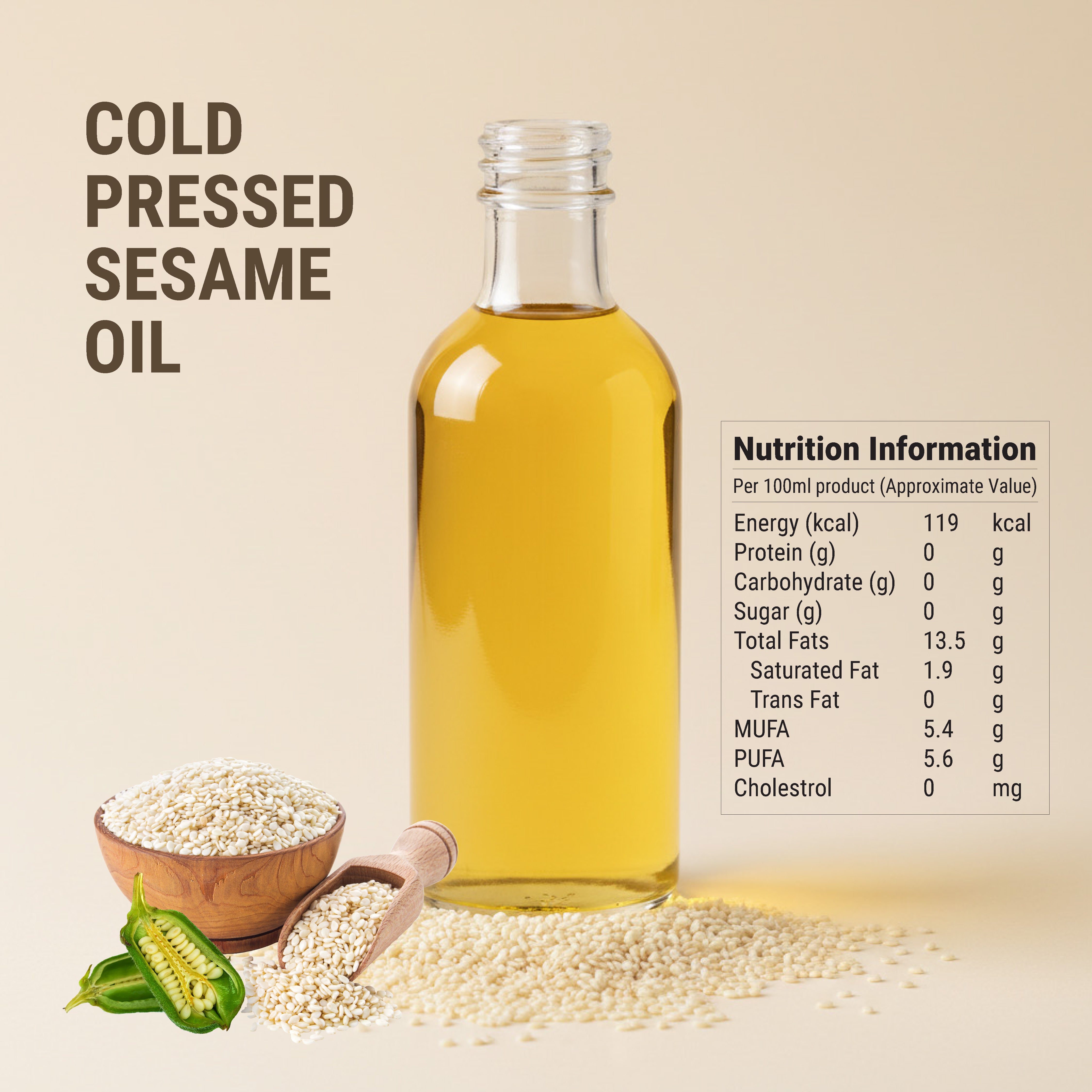 Cold Pressed Sesame Oil