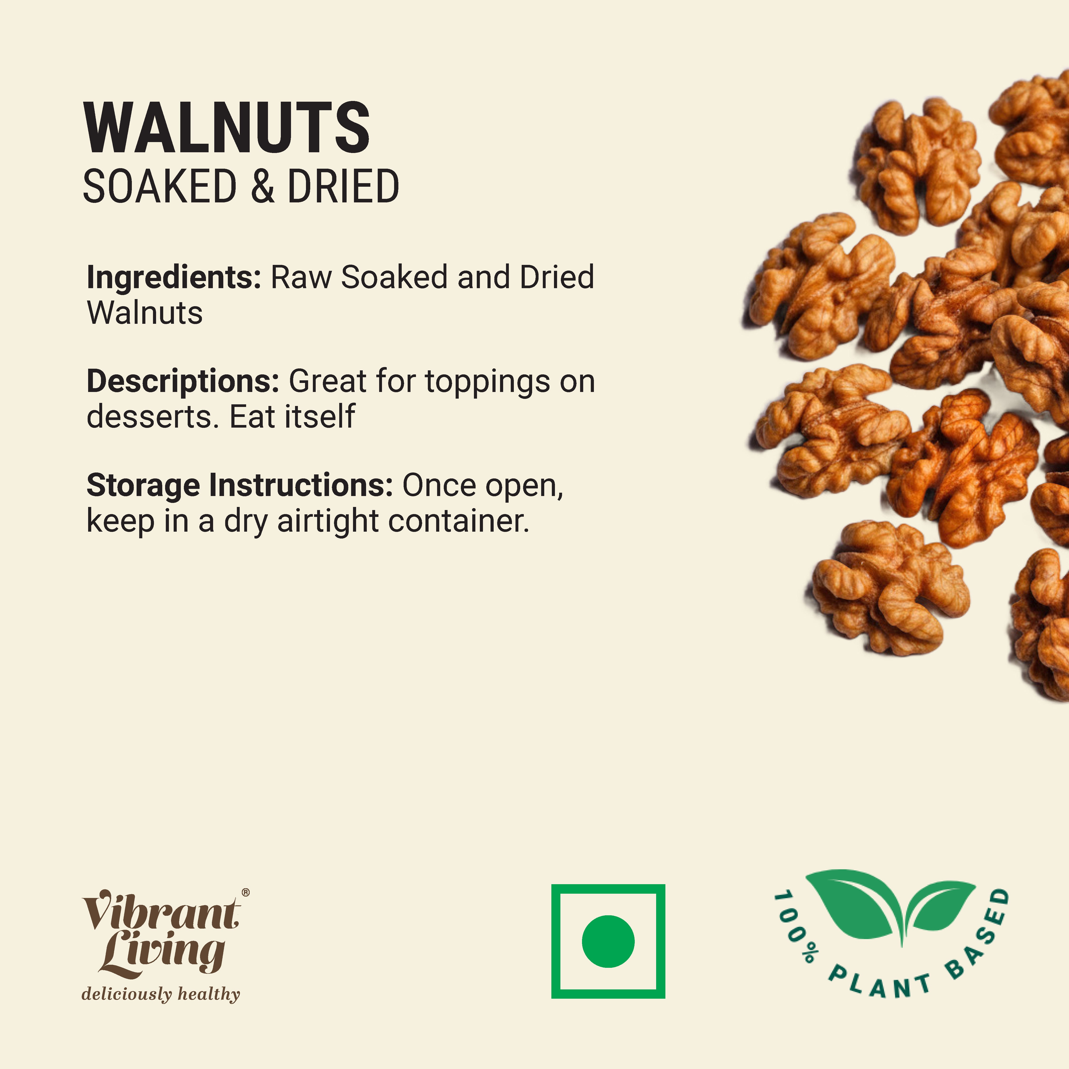 Walnuts (Soaked & Dried)