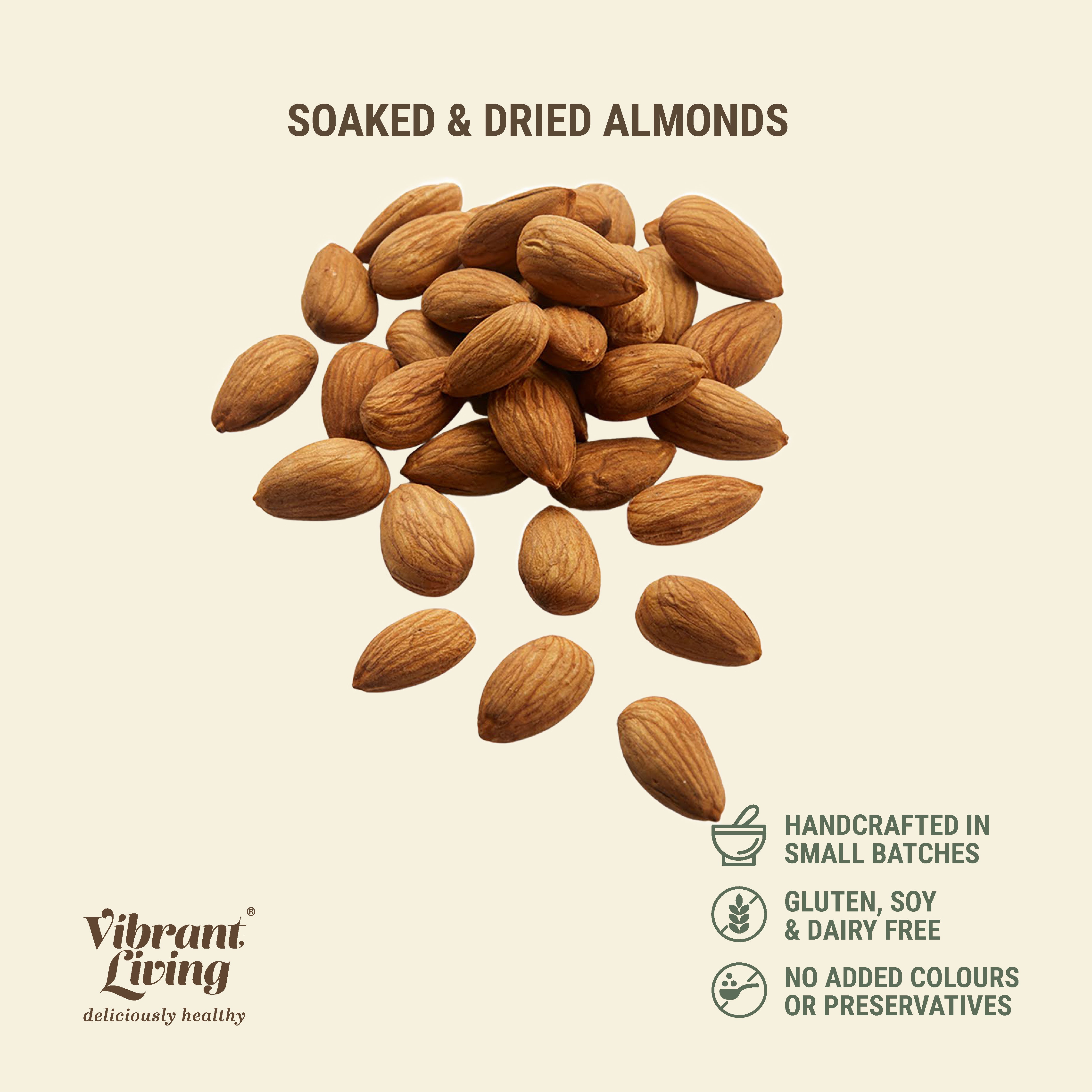 Almonds (Soaked & Dried)
