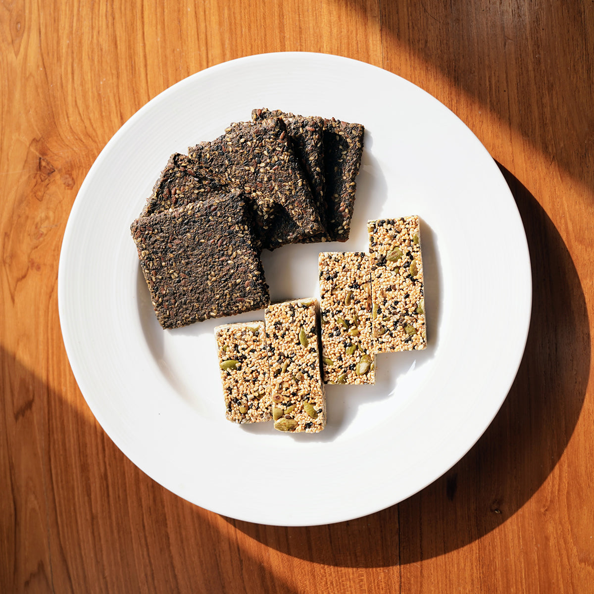 Asian Black Sesame & Curry Leaf Crackers