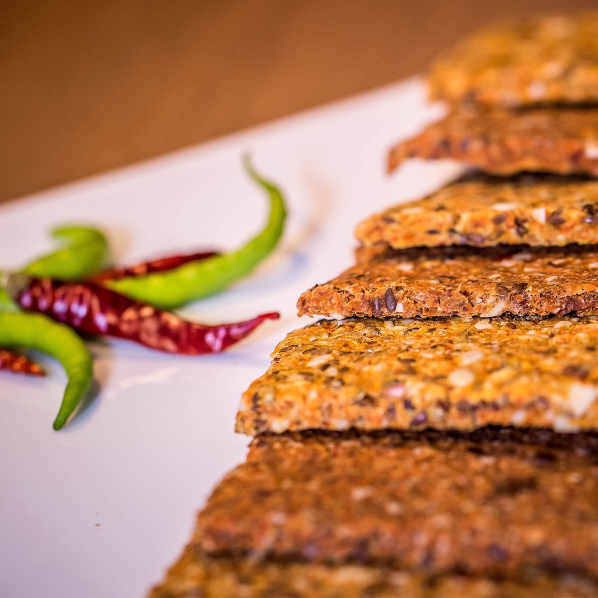 Fiery Sun Baked Tomato Crackers