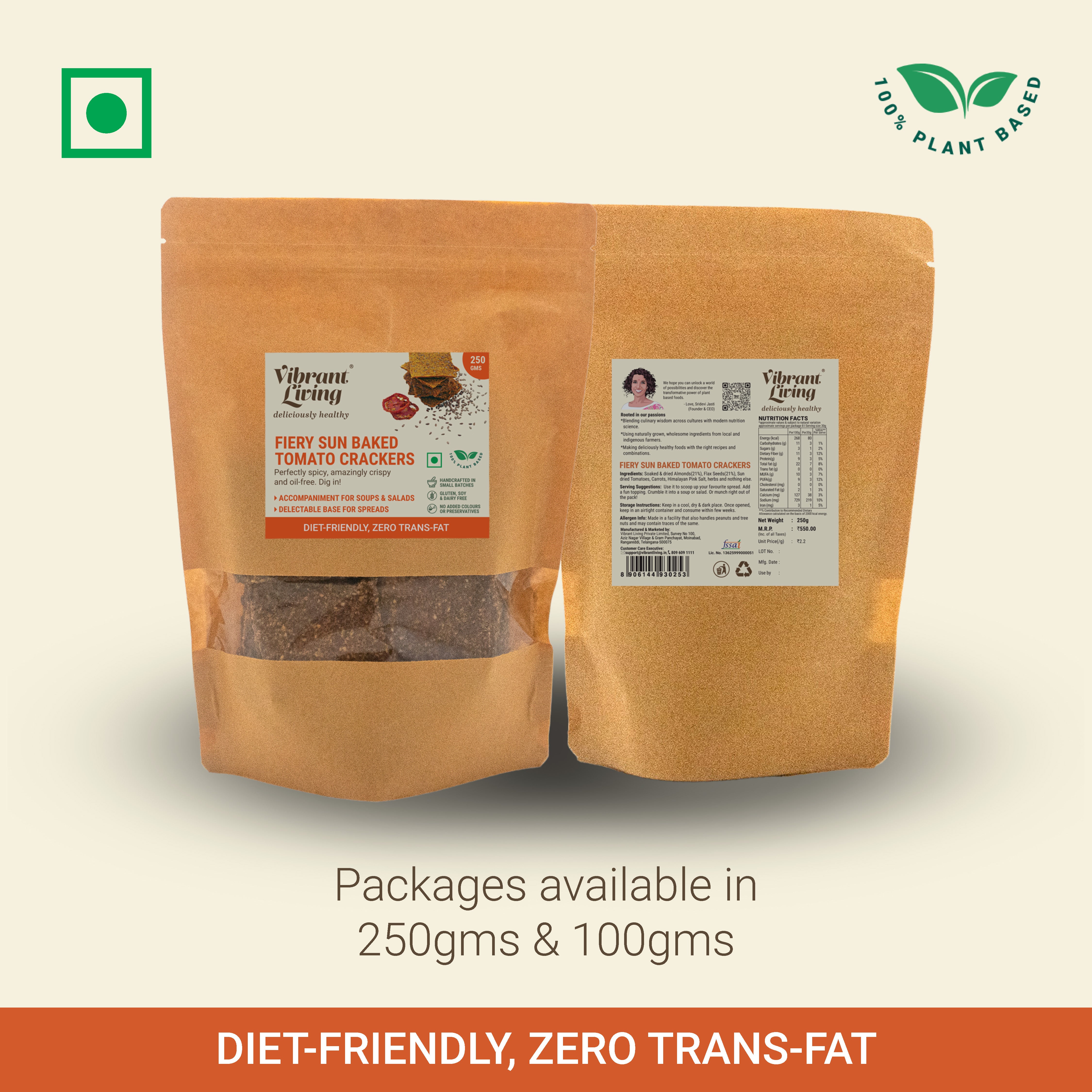 Fiery Sun Baked Tomato Crackers