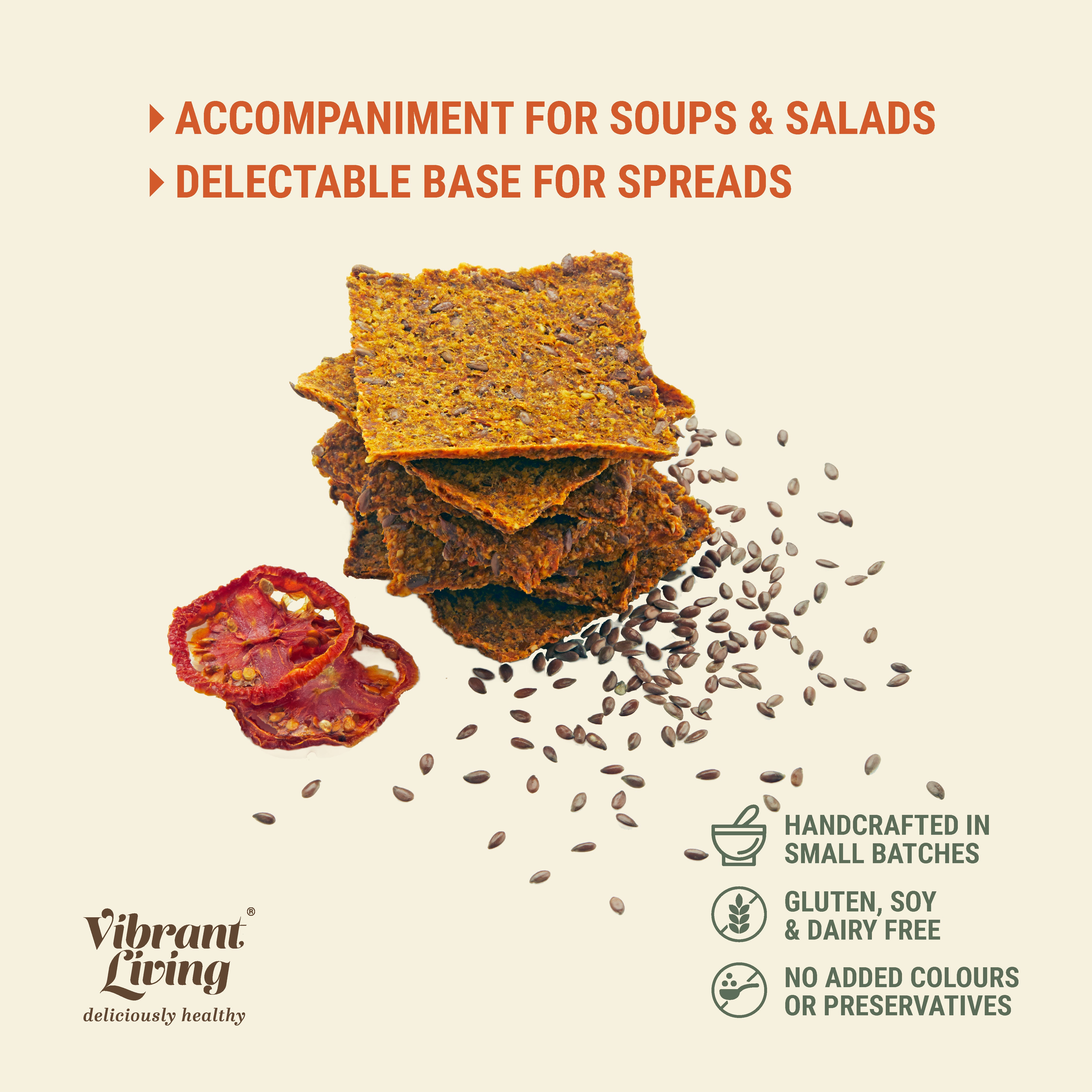 Fiery Sun Baked Tomato Crackers