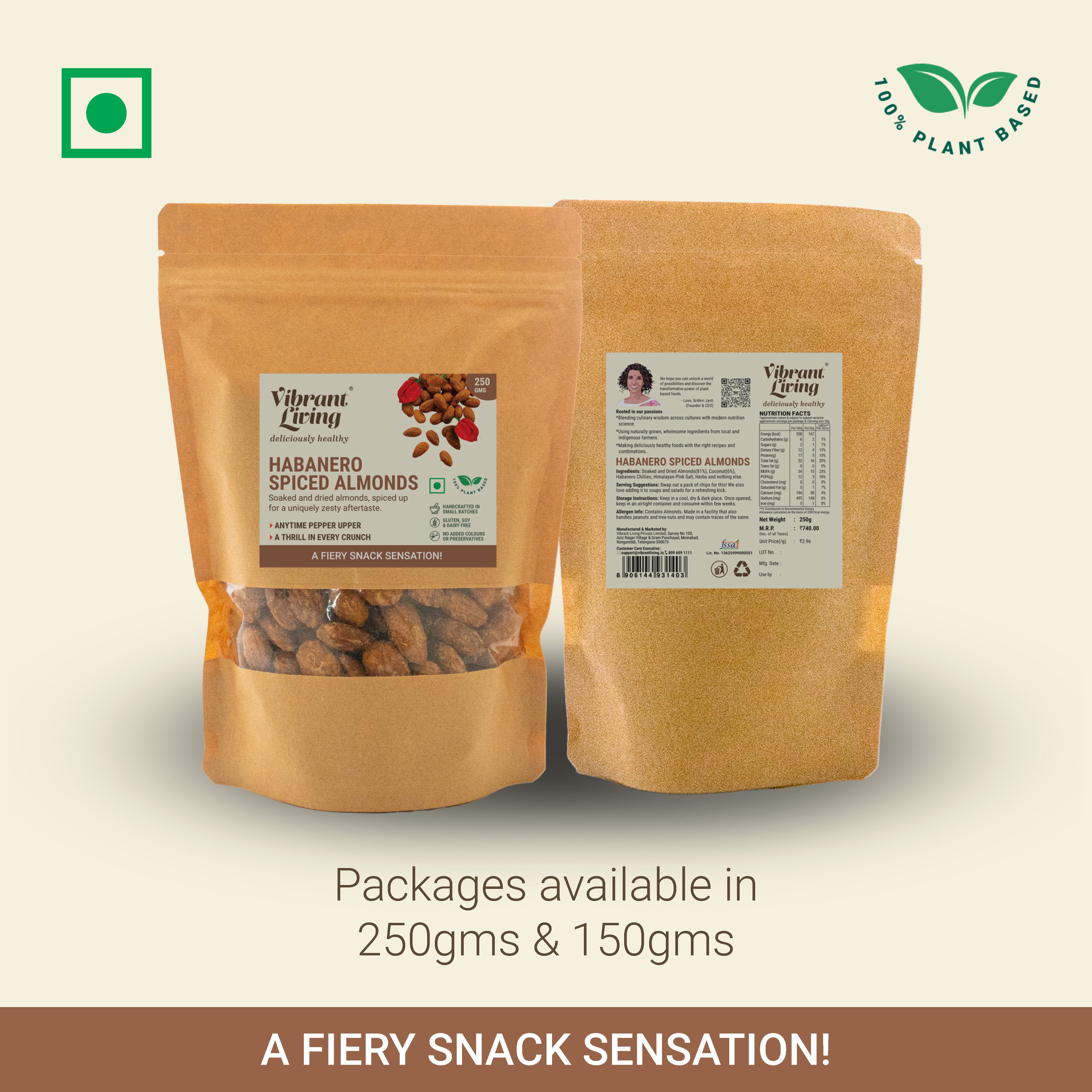 Habanero Spiced Almonds