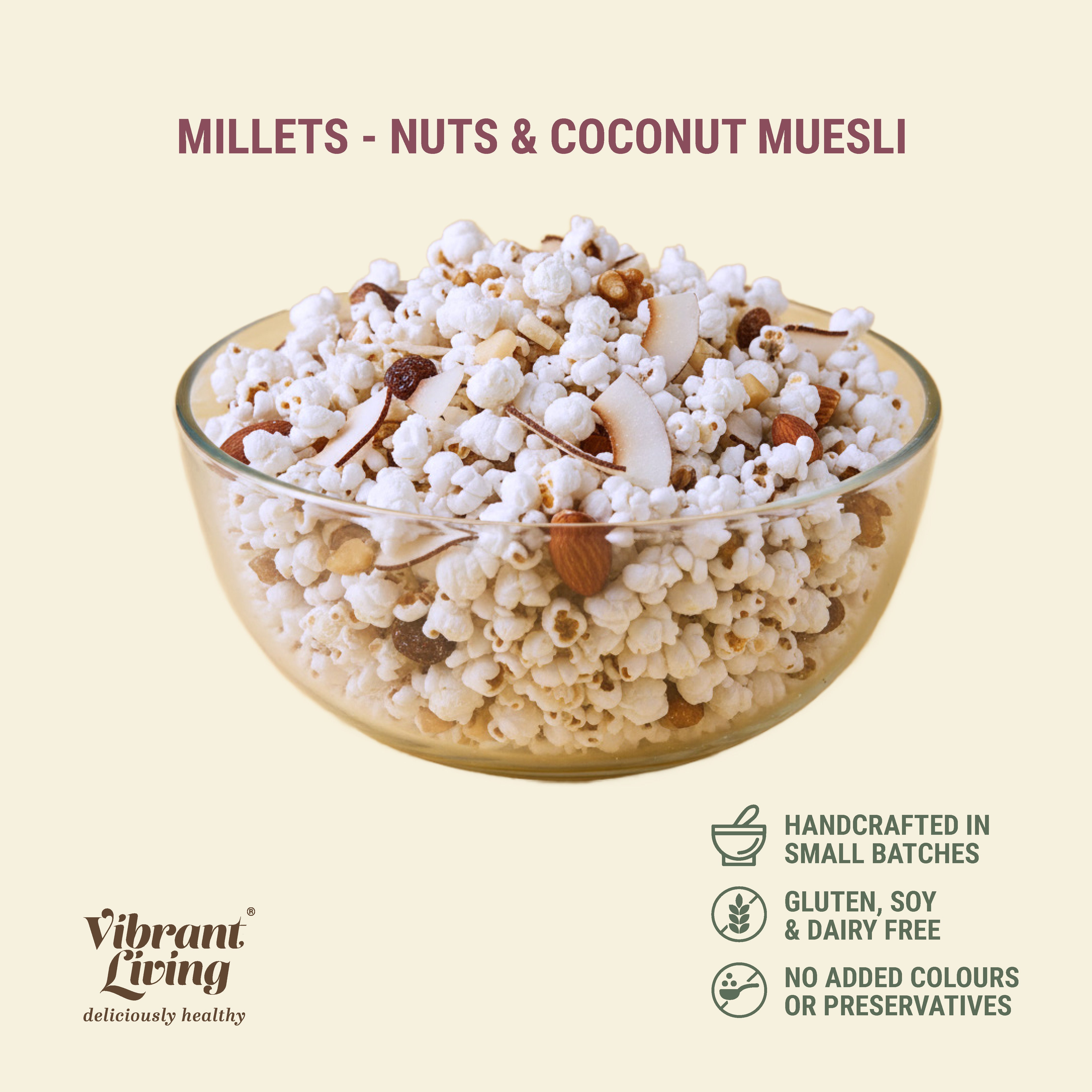 Millets - Nuts and Coconut Muesli