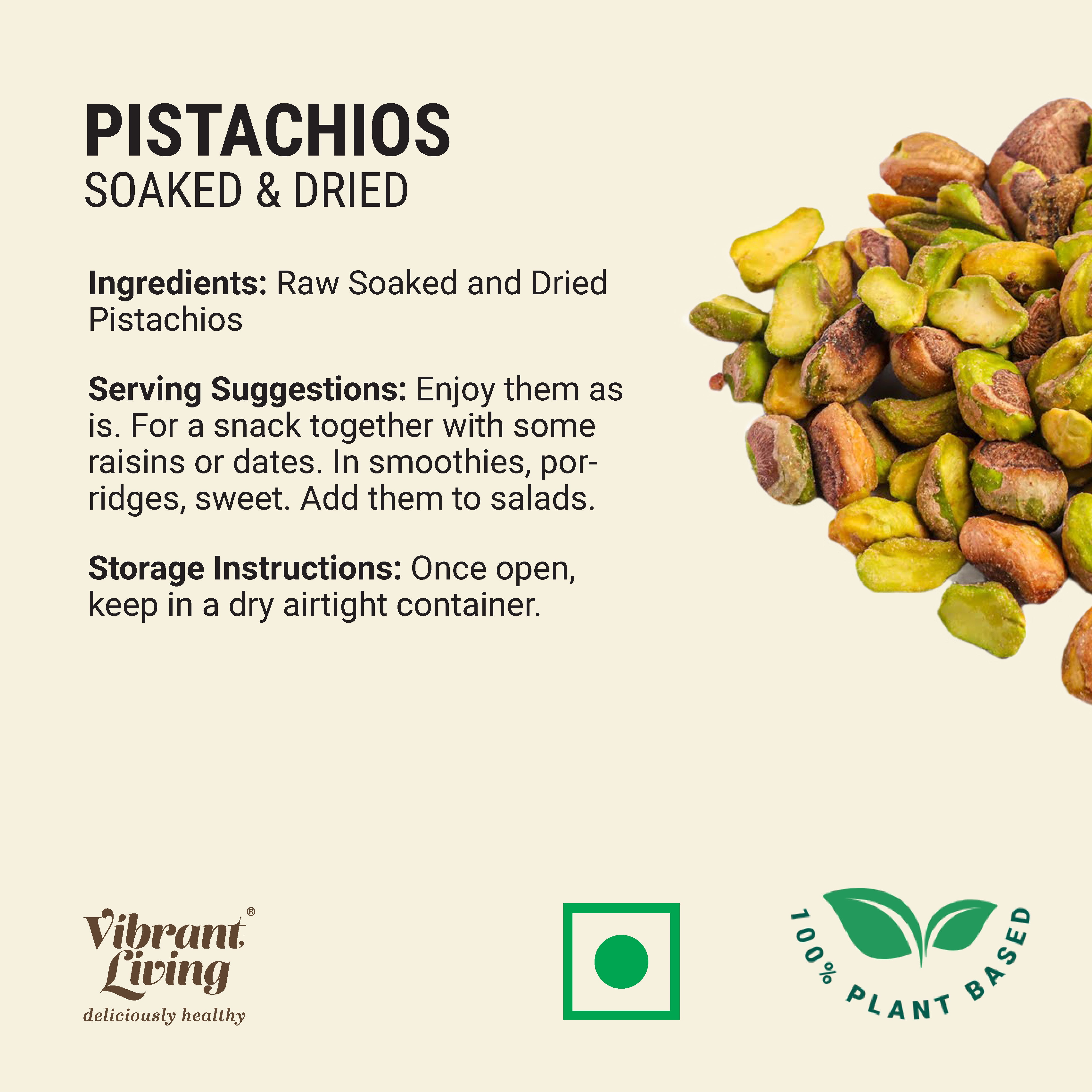 Pistachio - Soaked & Dried