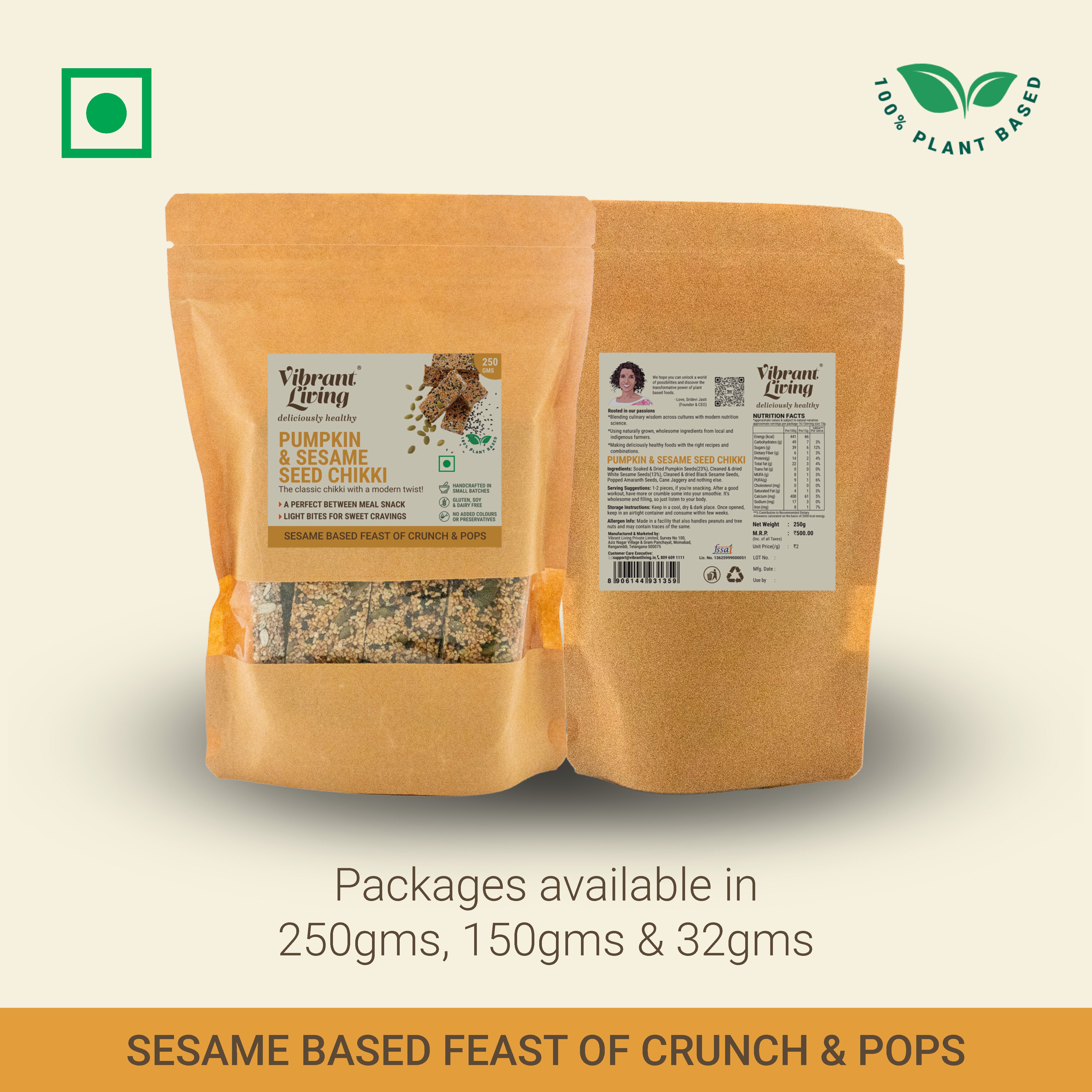 Sesame & Pumpkin Seed Chikki