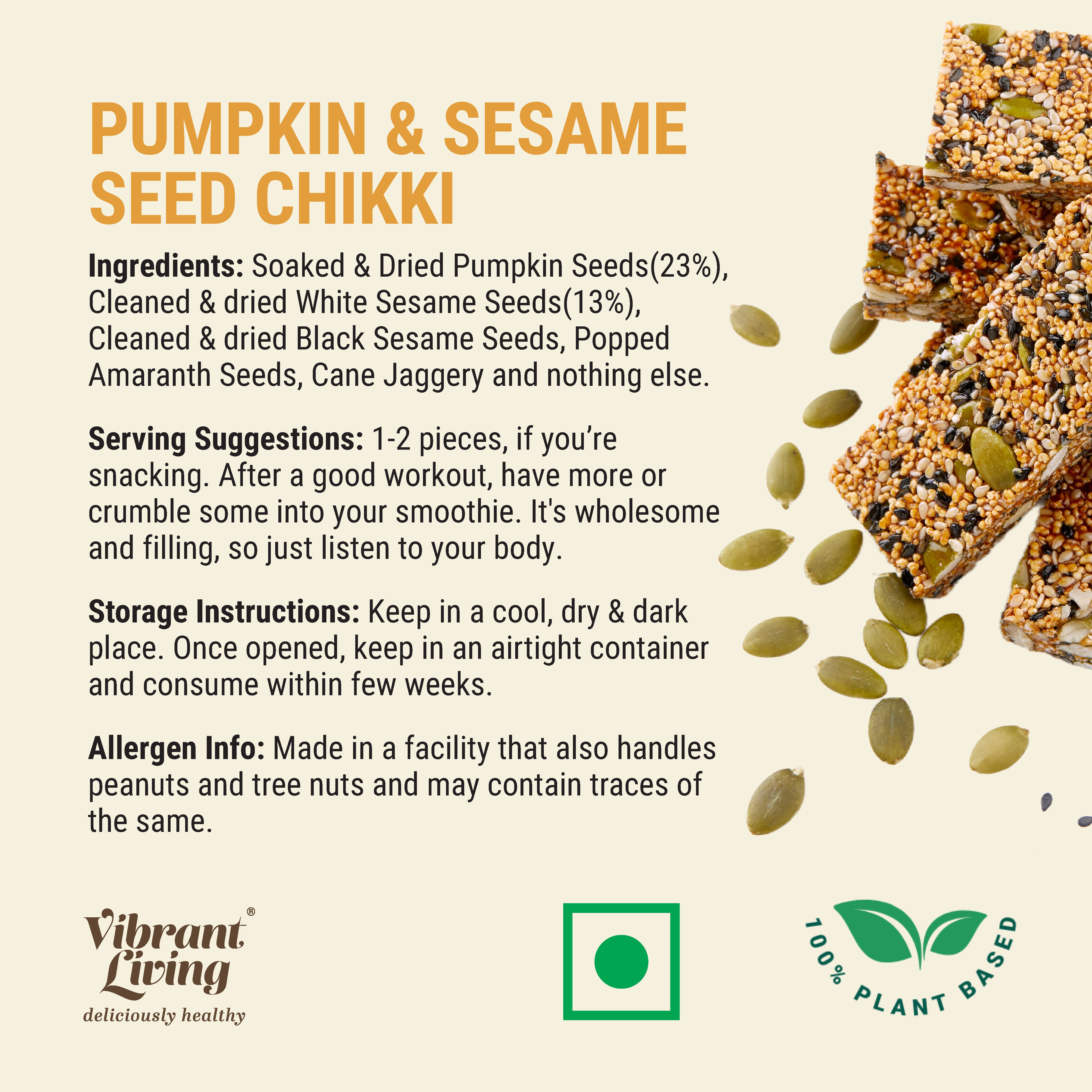 Sesame & Pumpkin Seed Chikki