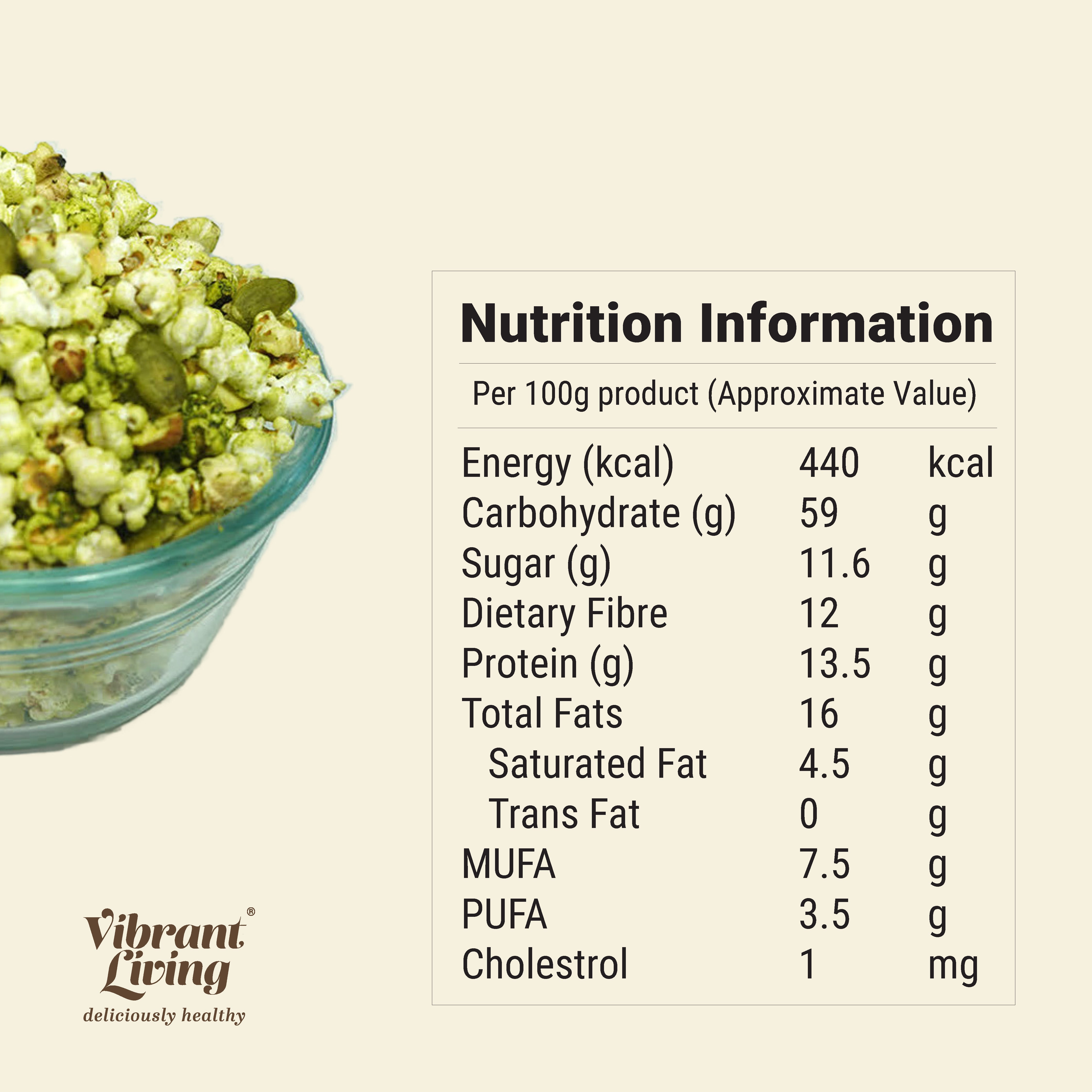 Savoury Muesli - Moringa and Curry Leaf Spiced