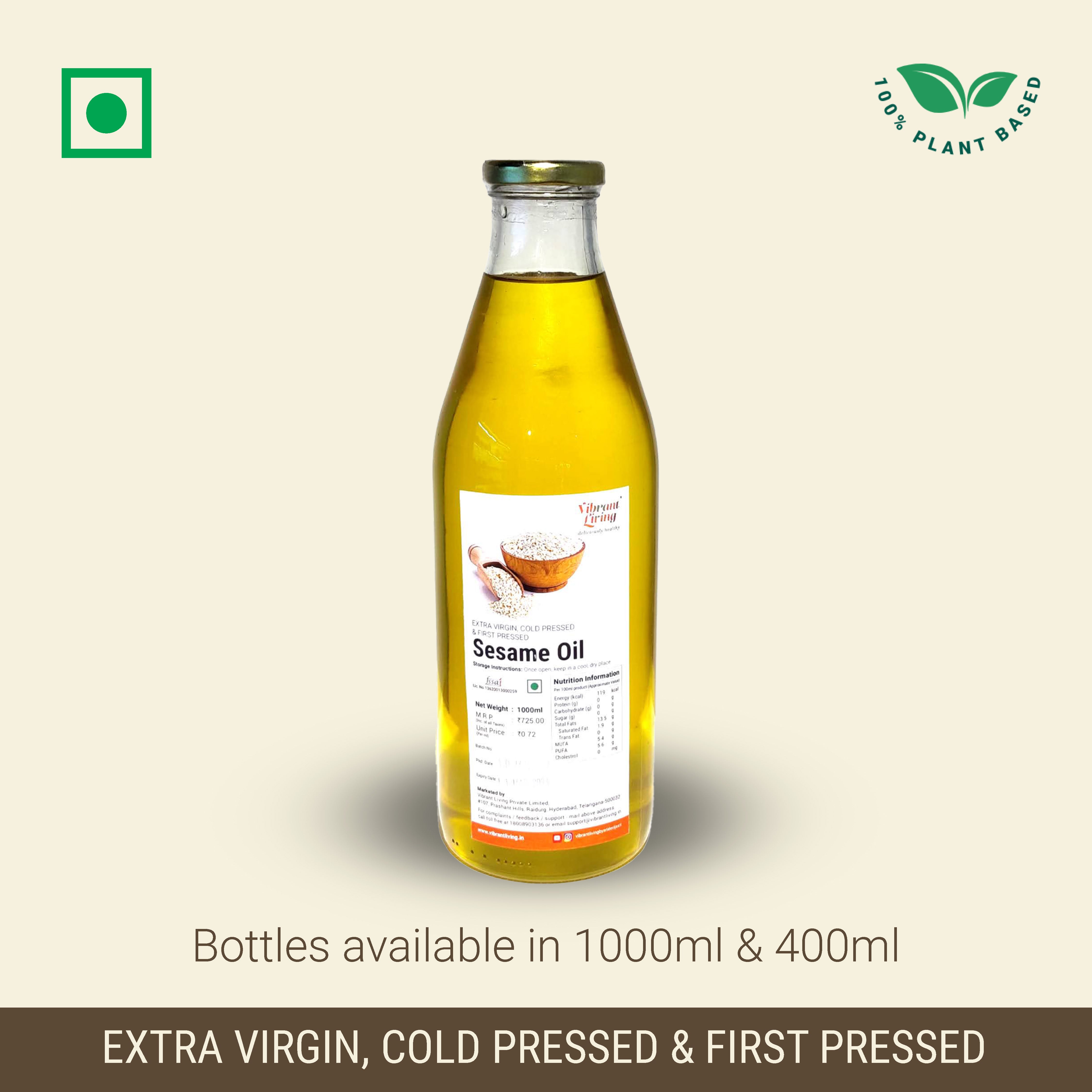 Cold Pressed Sesame Oil