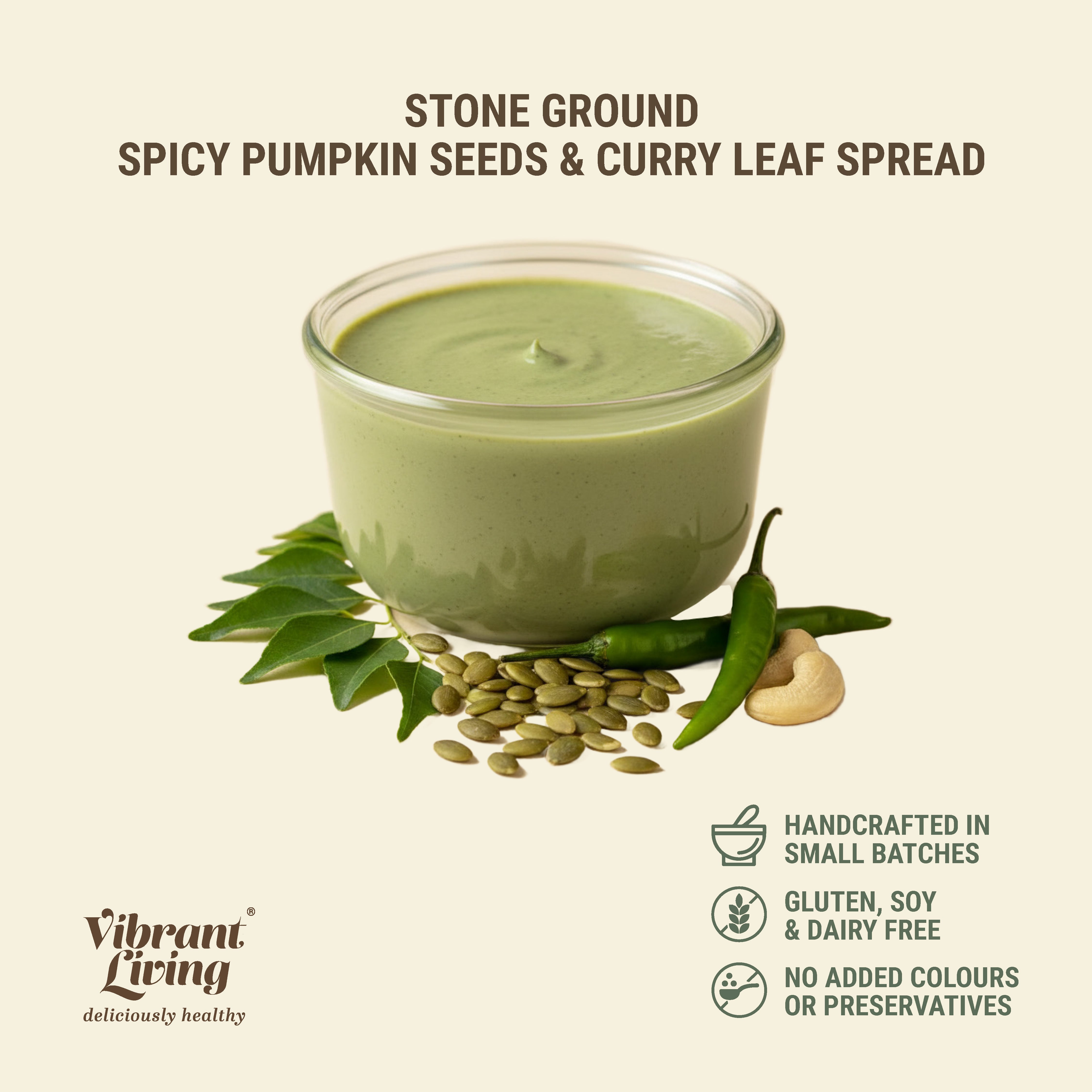 Spicy Pumpkin Seeds & Curry Leaves Spread