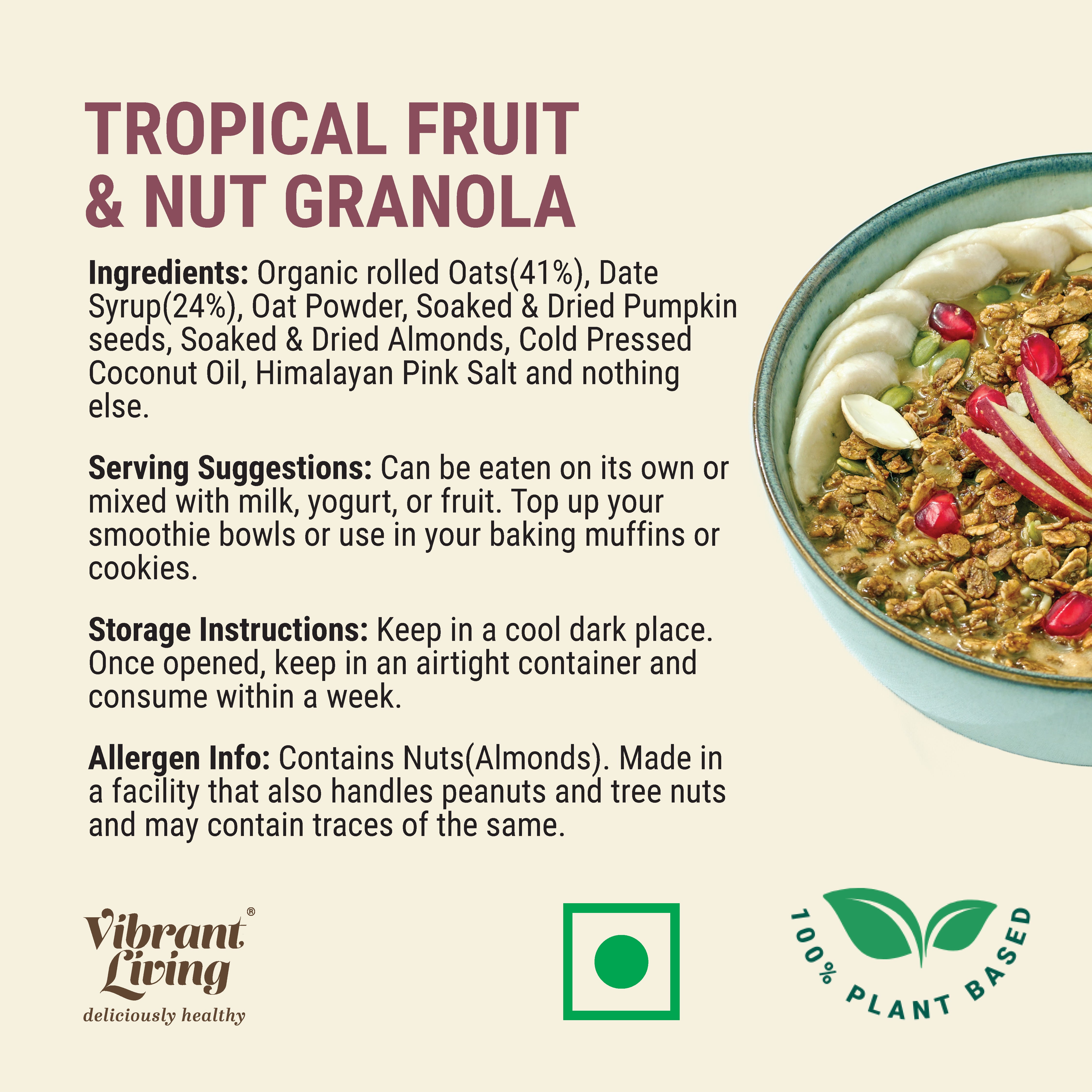 Tropical Fruit & Nut Granola